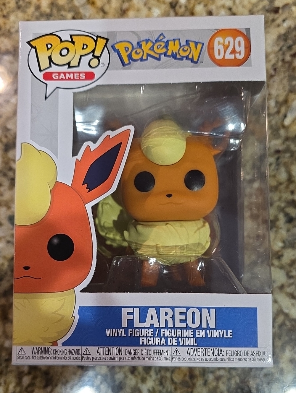 Funko 3x Pokemon Set Flareon, Squirtle, Pikachu